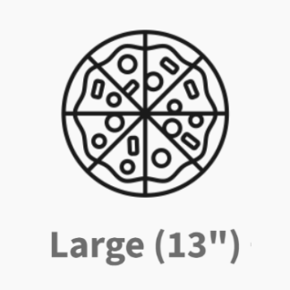 Large Pizza size