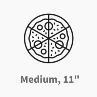 Medium Pizza size
