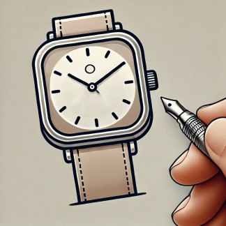 Watch with a Square dial
